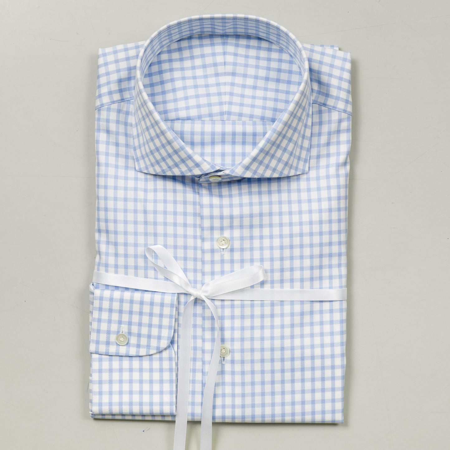 Shirt 30 | L. Blue | Check | Fine Twill