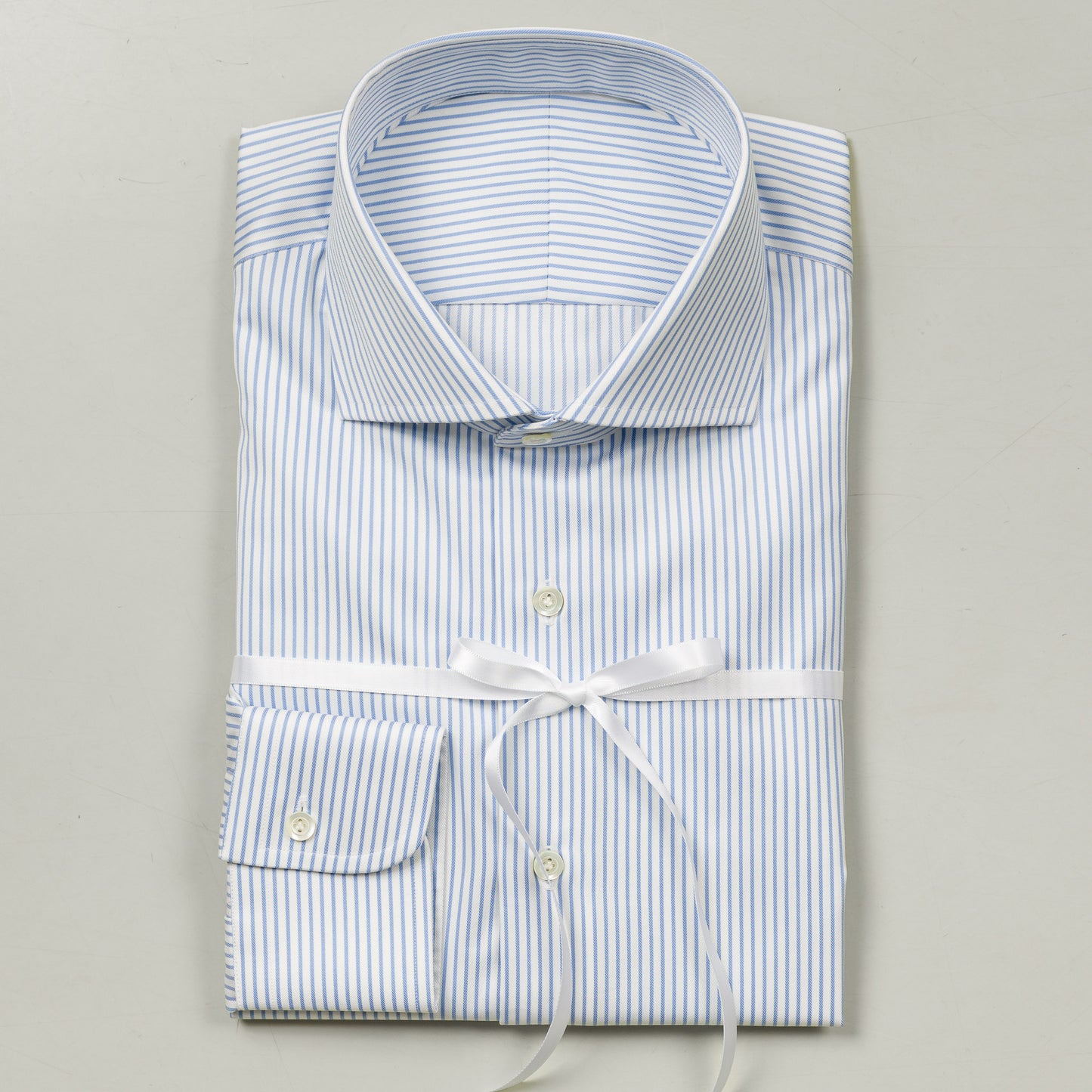 Shirt 28 | L. Blue | Stripe | Fine Twill
