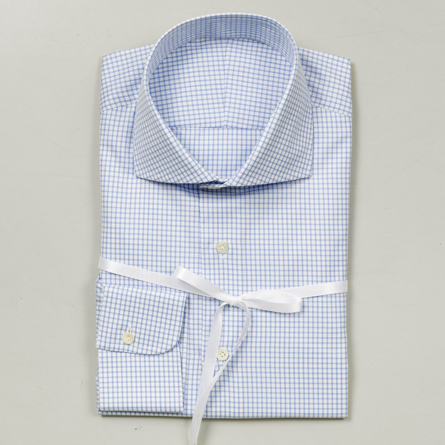 Shirt 32 | L. Blue | Check | Fine Twill