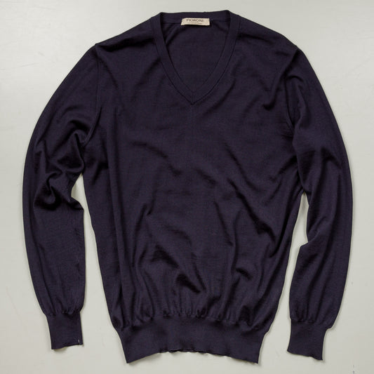Knit F04 | D. Blue | 70% Cashmere + 30% Silk