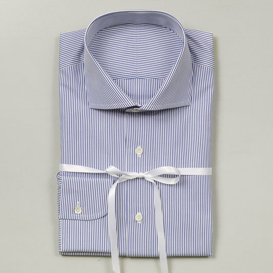 Shirt 07 | D. Blue | Stripe | Poplin