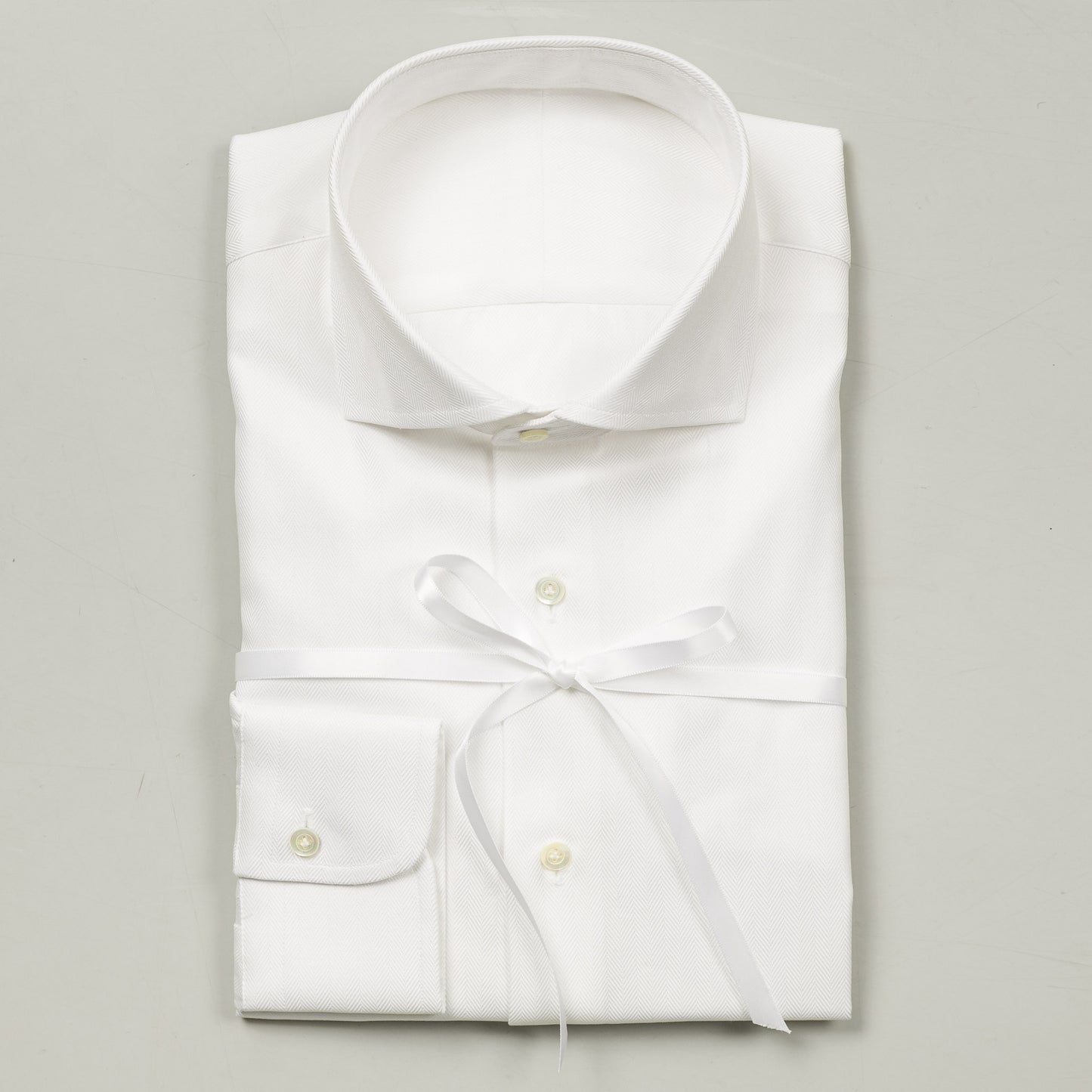 Shirt 23 | White | Herringbone