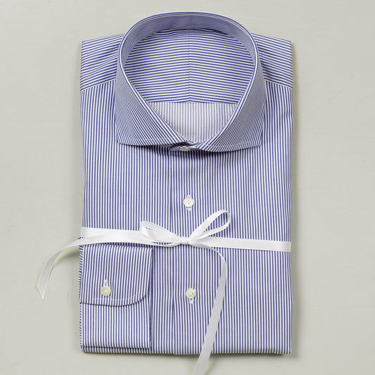 Shirt 26 | D. Blue | Stripe | Fine Twill