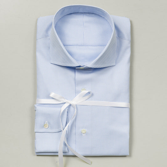 Shirt 31 | L. Blue | Check | Fine Twill