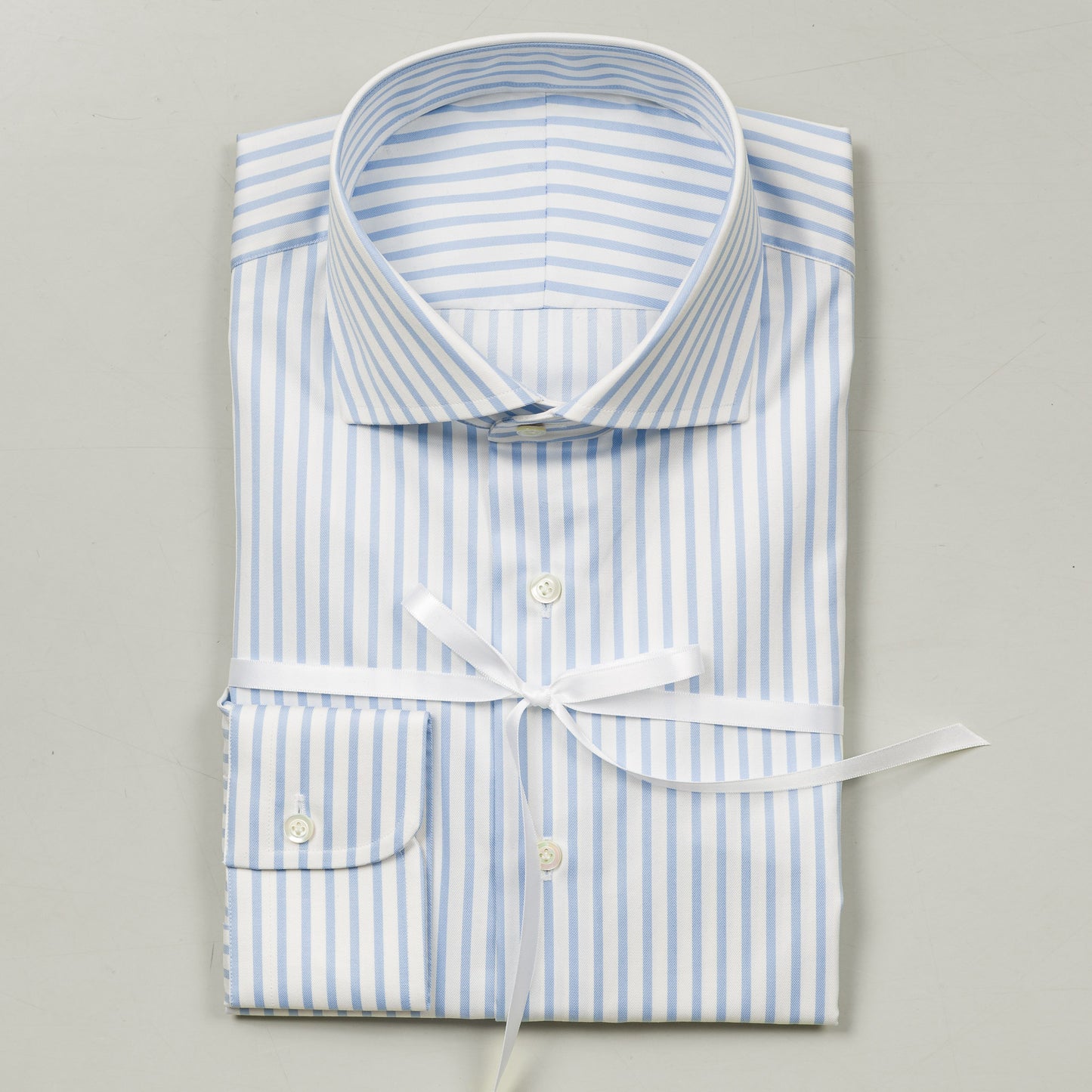 Shirt 27 | L. Blue | Stripe | Fine Twill