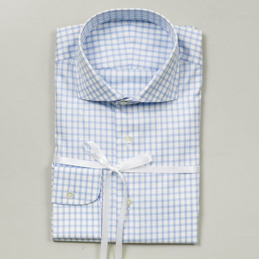 Shirt 30 | L. Blue | Check | Fine Twill