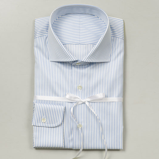 Shirt 28 | L. Blue | Stripe | Fine Twill