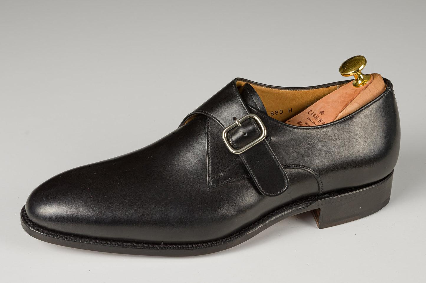 40 | Single Monk | Black | Goodyear Welted