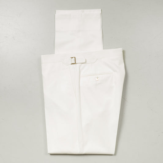Trousers 14 | Off White | Fine Twill