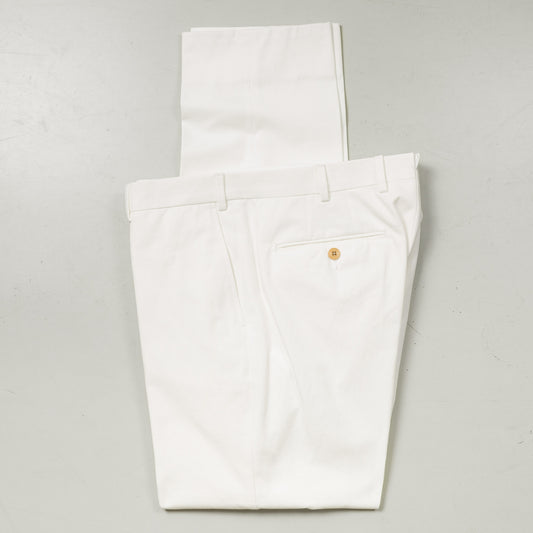 Trousers 01 | Off White | Washed Twill